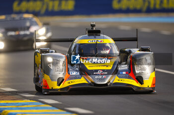 2024-06-12 - 65 SALES Rodrigo (usa), BECHE Mathias (swi), HUFFAKER Scott (usa), Panis Racing, Oreca 07 - Gibson #65, LMP2 PRO/AM, action during the Wednesday Qualifying session of the 2024 24 Hours of Le Mans, 4th round of the 2024 FIA World Endurance Championship, on the Circuit des 24 Heures du Mans, on June 12, 2024 in Le Mans, France - 24 HEURES DU MANS 2024 - WEDNESDAY - QUALIFYING - ENDURANCE - MOTORS