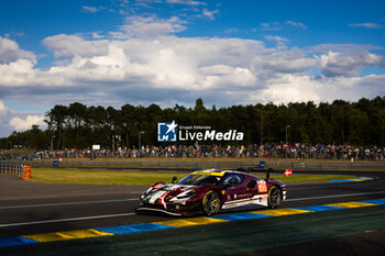 2024-06-12 - 155 LAURSEN Johnny (dnk), LAURSEN Conrad (dnk), TAYLOR Jordan (usa), Spirit of Race, Ferrari 296 LMGT3 #155, LM GT3, action during the Wednesday Qualifying session of the 2024 24 Hours of Le Mans, 4th round of the 2024 FIA World Endurance Championship, on the Circuit des 24 Heures du Mans, on June 12, 2024 in Le Mans, France - 24 HEURES DU MANS 2024 - WEDNESDAY - QUALIFYING - ENDURANCE - MOTORS