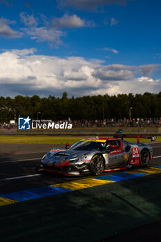 2024-06-12 - 54 FLOHR Thomas (swi), CASTELLACCI Francesco (ita), RIGON Davide (ita), Vista AF Corse, Ferrari 296 GT3 #54, LM GT3, FIA WEC, action during the Wednesday Qualifying session of the 2024 24 Hours of Le Mans, 4th round of the 2024 FIA World Endurance Championship, on the Circuit des 24 Heures du Mans, on June 12, 2024 in Le Mans, France - 24 HEURES DU MANS 2024 - WEDNESDAY - QUALIFYING - ENDURANCE - MOTORS