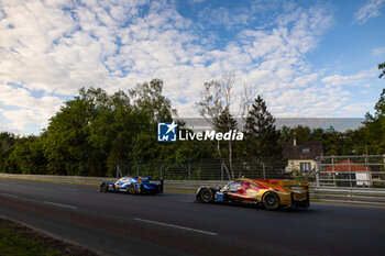 2024-06-12 - 24 SCHERER Fabio (swi), HEINEMEIER HANSSON David (dnk), SIMPSON Kyffin (usa), Nielsen Racing, Oreca 07 - Gibson #24, LMP2, action during the Wednesday Qualifying session of the 2024 24 Hours of Le Mans, 4th round of the 2024 FIA World Endurance Championship, on the Circuit des 24 Heures du Mans, on June 12, 2024 in Le Mans, France - 24 HEURES DU MANS 2024 - WEDNESDAY - QUALIFYING - ENDURANCE - MOTORS