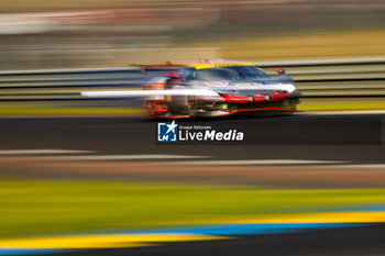 2024-06-12 - 54 FLOHR Thomas (swi), CASTELLACCI Francesco (ita), RIGON Davide (ita), Vista AF Corse, Ferrari 296 GT3 #54, LM GT3, FIA WEC, action during the Wednesday Qualifying session of the 2024 24 Hours of Le Mans, 4th round of the 2024 FIA World Endurance Championship, on the Circuit des 24 Heures du Mans, on June 12, 2024 in Le Mans, France - 24 HEURES DU MANS 2024 - WEDNESDAY - QUALIFYING - ENDURANCE - MOTORS