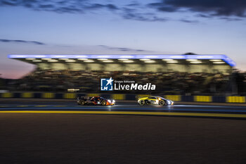 2024-06-12 - 22 JARVIS Oliver (gbr), GARG Bijoy (usa), SIEGEL Nolan (usa), United Autosports, Oreca 07 - Gibson #22, LMP2, 60 SCHIAVONI Claudio (ita), CRESSONI Matteo (ita), PERERA Franck (fra), Iron Lynx, Lamborghini Huracan GT3 Evo2 #60, LM GT3, FIA WEC, action during the Free Practice 2 of the 2024 24 Hours of Le Mans, 4th round of the 2024 FIA World Endurance Championship, on the Circuit des 24 Heures du Mans, on June 12, 2024 in Le Mans, France - 24 HEURES DU MANS 2024 - WEDNESDAY - FREE PRACTICE 2 - ENDURANCE - MOTORS