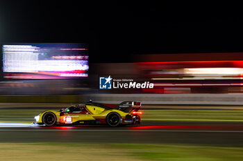 2024-06-12 - 83 KUBICA Robert (pol), SHWARTZMAN Robert (isr), YE Yifei (chn), AF Corse, Ferrari 499P #83, Hypercar, FIA WEC, action during the Free Practice 2 of the 2024 24 Hours of Le Mans, 4th round of the 2024 FIA World Endurance Championship, on the Circuit des 24 Heures du Mans, on June 12, 2024 in Le Mans, France - 24 HEURES DU MANS 2024 - WEDNESDAY - FREE PRACTICE 2 - ENDURANCE - MOTORS