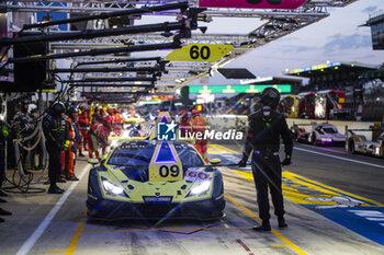 2024-06-12 - 60 SCHIAVONI Claudio (ita), CRESSONI Matteo (ita), PERERA Franck (fra), Iron Lynx, Lamborghini Huracan GT3 Evo2 #60, LM GT3, FIA WEC, action during the Free Practice 2 of the 2024 24 Hours of Le Mans, 4th round of the 2024 FIA World Endurance Championship, on the Circuit des 24 Heures du Mans, on June 12, 2024 in Le Mans, France - 24 HEURES DU MANS 2024 - WEDNESDAY - FREE PRACTICE 2 - ENDURANCE - MOTORS