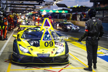 2024-06-12 - 60 SCHIAVONI Claudio (ita), CRESSONI Matteo (ita), PERERA Franck (fra), Iron Lynx, Lamborghini Huracan GT3 Evo2 #60, LM GT3, FIA WEC, action during the Free Practice 2 of the 2024 24 Hours of Le Mans, 4th round of the 2024 FIA World Endurance Championship, on the Circuit des 24 Heures du Mans, on June 12, 2024 in Le Mans, France - 24 HEURES DU MANS 2024 - WEDNESDAY - FREE PRACTICE 2 - ENDURANCE - MOTORS