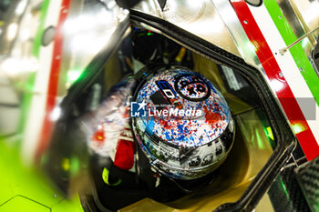 2024-06-12 - MORTARA Edoardo (ita), Lamborghini Iron Lynx, Lamborghini SC63 #63, Hypercar, FIA WEC, portrait during the Free Practice 2 of the 2024 24 Hours of Le Mans, 4th round of the 2024 FIA World Endurance Championship, on the Circuit des 24 Heures du Mans, on June 12, 2024 in Le Mans, France - 24 HEURES DU MANS 2024 - WEDNESDAY - FREE PRACTICE 2 - ENDURANCE - MOTORS