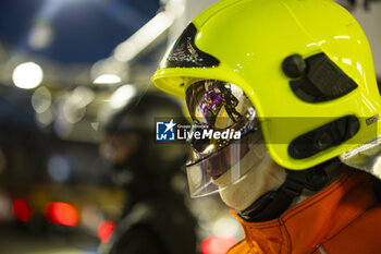 2024-06-12 - 14 HYETT PJ (usa), DELETRAZ Louis (swi), QUINN Alex (gbr), AO by TF, Oreca 07 - Gibson #14, LMP2 PRO/AM, pit stop during the Free Practice 2 of the 2024 24 Hours of Le Mans, 4th round of the 2024 FIA World Endurance Championship, on the Circuit des 24 Heures du Mans, on June 12, 2024 in Le Mans, France - 24 HEURES DU MANS 2024 - WEDNESDAY - FREE PRACTICE 2 - ENDURANCE - MOTORS