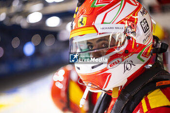 2024-06-12 - FUOCO Antonio (ita), Ferrari AF Corse, Ferrari 499P #50, Hypercar, FIA WEC, portrait during the Free Practice 2 of the 2024 24 Hours of Le Mans, 4th round of the 2024 FIA World Endurance Championship, on the Circuit des 24 Heures du Mans, on June 12, 2024 in Le Mans, France - 24 HEURES DU MANS 2024 - WEDNESDAY - FREE PRACTICE 2 - ENDURANCE - MOTORS