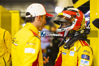 2024-06-12 - KUBICA Robert (pol), AF Corse, Ferrari 499P #83, Hypercar, FIA WEC, YE Yifei (chn), AF Corse, Ferrari 499P #83, Hypercar, FIA WEC, portrait during the Free Practice 2 of the 2024 24 Hours of Le Mans, 4th round of the 2024 FIA World Endurance Championship, on the Circuit des 24 Heures du Mans, on June 12, 2024 in Le Mans, France - 24 HEURES DU MANS 2024 - WEDNESDAY - FREE PRACTICE 2 - ENDURANCE - MOTORS