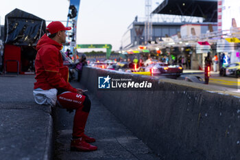 2024-06-12 - RIGON Davide (ita), Vista AF Corse, Ferrari 296 GT3 #54, LM GT3, FIA WEC, portrait during the Free Practice 2 of the 2024 24 Hours of Le Mans, 4th round of the 2024 FIA World Endurance Championship, on the Circuit des 24 Heures du Mans, on June 12, 2024 in Le Mans, France - 24 HEURES DU MANS 2024 - WEDNESDAY - FREE PRACTICE 2 - ENDURANCE - MOTORS