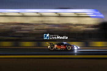 2024-06-12 - 66 PETROBELLI Giacomo (ita), TEN VOORDE Larry (nld), YOLUC Salih (tur), JMW Motorsport, Ferrari 296 LMGT3 #66, LM GT3, action during the Free Practice 2 of the 2024 24 Hours of Le Mans, 4th round of the 2024 FIA World Endurance Championship, on the Circuit des 24 Heures du Mans, on June 12, 2024 in Le Mans, France - 24 HEURES DU MANS 2024 - WEDNESDAY - FREE PRACTICE 2 - ENDURANCE - MOTORS