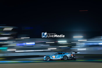 2024-06-12 - 77 BARKER Ben (gbr), HARDWICK Ryan (usa), ROBICHON Zacharie (can), Proton Competition, Ford Mustang GT3 #77, LM GT3, FIA WEC, action during the Free Practice 2 of the 2024 24 Hours of Le Mans, 4th round of the 2024 FIA World Endurance Championship, on the Circuit des 24 Heures du Mans, on June 12, 2024 in Le Mans, France - 24 HEURES DU MANS 2024 - WEDNESDAY - FREE PRACTICE 2 - ENDURANCE - MOTORS