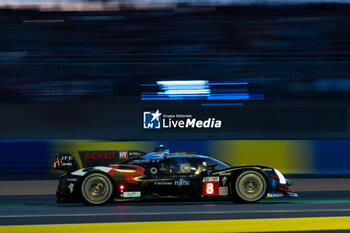 2024-06-12 - 08 BUEMI Sébastien (swi), HARTLEY Brendon (nzl), HIRAKAWA Ryo (jpn), Toyota Gazoo Racing, Toyota GR010 - Hybrid #08, Hypercar, FIA WEC, action during the Free Practice 2 of the 2024 24 Hours of Le Mans, 4th round of the 2024 FIA World Endurance Championship, on the Circuit des 24 Heures du Mans, on June 12, 2024 in Le Mans, France - 24 HEURES DU MANS 2024 - WEDNESDAY - FREE PRACTICE 2 - ENDURANCE - MOTORS