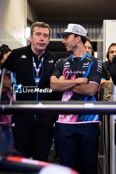 2024-06-13 - GASLY Pierre (fra), Alpine F1 Team A524, portrait FAMIN Bruno (fra), VP Motorsport of Alpine, portrait during the 2024 24 Hours of Le Mans, 4th round of the 2024 FIA World Endurance Championship, on the Circuit des 24 Heures du Mans, on June 13, 2024 in Le Mans, France - 24 HEURES DU MANS 2024 - THURSDAY - ENDURANCE - MOTORS