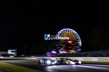 2024-06-13 - 27 JAMES Ian (usa), MANCINELLI Daniel (ita), RIBERAS Alex (spa), Heart of Racing Team, Aston Martin Vantage GT3 #27, LM GT3, FIA WEC, action 33 MATTSCHULL Alexander (ger), BINDER René (aut), HORR Laurents (ger), DKR Engineering, Oreca 07 - Gibson #33, LMP2 PRO/AM, action during the 2024 24 Hours of Le Mans, 4th round of the 2024 FIA World Endurance Championship, on the Circuit des 24 Heures du Mans, on June 13, 2024 in Le Mans, France - 24 HEURES DU MANS 2024 - THURSDAY - ENDURANCE - MOTORS