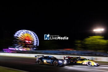 2024-06-13 - 27 JAMES Ian (usa), MANCINELLI Daniel (ita), RIBERAS Alex (spa), Heart of Racing Team, Aston Martin Vantage GT3 #27, LM GT3, FIA WEC, action 33 MATTSCHULL Alexander (ger), BINDER René (aut), HORR Laurents (ger), DKR Engineering, Oreca 07 - Gibson #33, LMP2 PRO/AM, action during the 2024 24 Hours of Le Mans, 4th round of the 2024 FIA World Endurance Championship, on the Circuit des 24 Heures du Mans, on June 13, 2024 in Le Mans, France - 24 HEURES DU MANS 2024 - THURSDAY - ENDURANCE - MOTORS