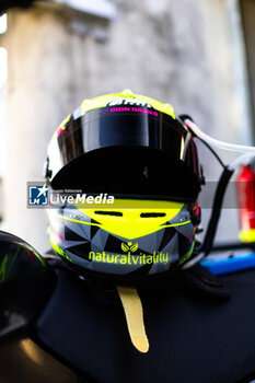 2024-06-13 - MARTIN Célia (ger), Helmet, Iron Dames, Lamborghini Huracan GT3 Evo2, GT3, #83, portrait during the Road to Le Mans 2024, 3rd round of the 2024 Michelin Le Mans Cup, on the Circuit des 24 Heures du Mans, from June 12 to 15, 2024 in Le Mans, France - AUTO - ROAD TO LE MANS 2024 - ENDURANCE - MOTORS