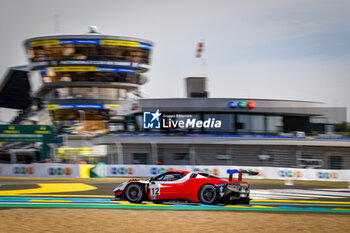 2024-06-13 - 12 JOUSSET Frédéric (fra), FUMANELLI David Cleto (ita), Kessel Racing, Ferrari 296 GT3, GT3, #12, action during the Road to Le Mans 2024, 3rd round of the 2024 Michelin Le Mans Cup, on the Circuit des 24 Heures du Mans, from June 12 to 15, 2024 in Le Mans, France - AUTO - ROAD TO LE MANS 2024 - ENDURANCE - MOTORS