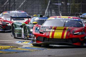 2024-06-13 - 88 TOLEDO Custodio (bra), AGOSTINI Ricciardo (ita), AF Corse, Ferrari 296 GT3, GT3, #88, action during the Road to Le Mans 2024, 3rd round of the 2024 Michelin Le Mans Cup, on the Circuit des 24 Heures du Mans, from June 12 to 15, 2024 in Le Mans, France - AUTO - ROAD TO LE MANS 2024 - ENDURANCE - MOTORS