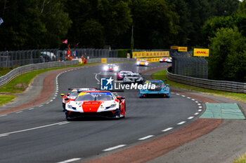 2024-06-13 - 12 JOUSSET Frédéric (fra), FUMANELLI David Cleto (ita), Kessel Racing, Ferrari 296 GT3, GT3, #12, action during the Road to Le Mans 2024, 3rd round of the 2024 Michelin Le Mans Cup, on the Circuit des 24 Heures du Mans, from June 12 to 15, 2024 in Le Mans, France - AUTO - ROAD TO LE MANS 2024 - ENDURANCE - MOTORS