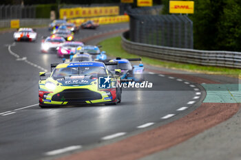 2024-06-13 - 95 DEBOER Derek (usa), HASSE-CLOT Valentin (fra), Racing Spirit of Leman, Aston Martin Vantage GT3 Evo, GT3, #95, action during the Road to Le Mans 2024, 3rd round of the 2024 Michelin Le Mans Cup, on the Circuit des 24 Heures du Mans, from June 12 to 15, 2024 in Le Mans, France - AUTO - ROAD TO LE MANS 2024 - ENDURANCE - MOTORS