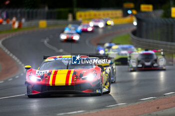 2024-06-13 - 88 TOLEDO Custodio (bra), AGOSTINI Ricciardo (ita), AF Corse, Ferrari 296 GT3, GT3, #88, action during the Road to Le Mans 2024, 3rd round of the 2024 Michelin Le Mans Cup, on the Circuit des 24 Heures du Mans, from June 12 to 15, 2024 in Le Mans, France - AUTO - ROAD TO LE MANS 2024 - ENDURANCE - MOTORS