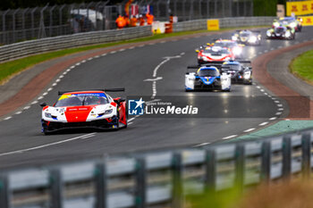 2024-06-13 - 12 JOUSSET Frédéric (fra), FUMANELLI David Cleto (ita), Kessel Racing, Ferrari 296 GT3, GT3, #12, action during the Road to Le Mans 2024, 3rd round of the 2024 Michelin Le Mans Cup, on the Circuit des 24 Heures du Mans, from June 12 to 15, 2024 in Le Mans, France - AUTO - ROAD TO LE MANS 2024 - ENDURANCE - MOTORS