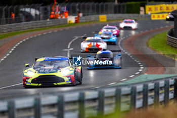 2024-06-13 - 95 DEBOER Derek (usa), HASSE-CLOT Valentin (fra), Racing Spirit of Leman, Aston Martin Vantage GT3 Evo, GT3, #95, action during the Road to Le Mans 2024, 3rd round of the 2024 Michelin Le Mans Cup, on the Circuit des 24 Heures du Mans, from June 12 to 15, 2024 in Le Mans, France - AUTO - ROAD TO LE MANS 2024 - ENDURANCE - MOTORS