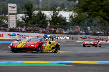 2024-06-13 - 88 TOLEDO Custodio (bra), AGOSTINI Ricciardo (ita), AF Corse, Ferrari 296 GT3, GT3, #88, action Race 1 during the Road to Le Mans 2024, 3rd round of the 2024 Michelin Le Mans Cup, on the Circuit des 24 Heures du Mans, from June 12 to 15, 2024 in Le Mans, France - AUTO - ROAD TO LE MANS 2024 - ENDURANCE - MOTORS