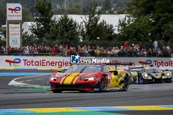 2024-06-13 - 88 TOLEDO Custodio (bra), AGOSTINI Ricciardo (ita), AF Corse, Ferrari 296 GT3, GT3, #88, action Race 1 during the Road to Le Mans 2024, 3rd round of the 2024 Michelin Le Mans Cup, on the Circuit des 24 Heures du Mans, from June 12 to 15, 2024 in Le Mans, France - AUTO - ROAD TO LE MANS 2024 - ENDURANCE - MOTORS