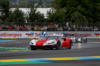 2024-06-13 - 12 JOUSSET Frédéric (fra), FUMANELLI David Cleto (ita), Kessel Racing, Ferrari 296 GT3, GT3, #12, action Race 1 during the Road to Le Mans 2024, 3rd round of the 2024 Michelin Le Mans Cup, on the Circuit des 24 Heures du Mans, from June 12 to 15, 2024 in Le Mans, France - AUTO - ROAD TO LE MANS 2024 - ENDURANCE - MOTORS