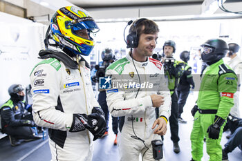 2024-06-13 - GROSJEAN Romain (fra), Lamborghini Iron Lynx, Lamborghini SC63 #19, Hypercar, CAIROLI Matteo (ita), Lamborghini Iron Lynx, Lamborghini SC63 #19, Hypercar, portrait during the Free Practice 3 of the 2024 24 Hours of Le Mans, 4th round of the 2024 FIA World Endurance Championship, on the Circuit des 24 Heures du Mans, on June 13, 2024 in Le Mans, France - 24 HEURES DU MANS 2024 - THURSDAY - FREE PRACTICE 3 - ENDURANCE - MOTORS