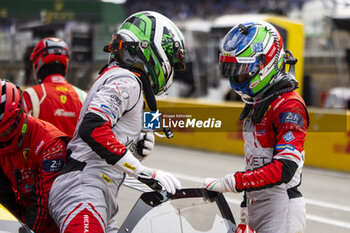 2024-06-13 - MANN Simon (usa), Vista AF Corse, Ferrari 296 GT3 #55, LM GT3, FIA WEC, ROVERA Alessio (ita), Vista AF Corse, Ferrari 296 GT3 #55, LM GT3, FIA WEC, portrait during the Free Practice 3 of the 2024 24 Hours of Le Mans, 4th round of the 2024 FIA World Endurance Championship, on the Circuit des 24 Heures du Mans, on June 13, 2024 in Le Mans, France - 24 HEURES DU MANS 2024 - THURSDAY - FREE PRACTICE 3 - ENDURANCE - MOTORS