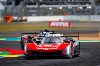 2024-06-13 - 311 DERANI Luis Felipe (bra), AITKEN Jack (gbr), DRUGOVICH Felipe (bra), Whelen Cadillac Racing, Cadillac V-Series.R #311, Hypercar, action during the Free Practice 3 of the 2024 24 Hours of Le Mans, 4th round of the 2024 FIA World Endurance Championship, on the Circuit des 24 Heures du Mans, on June 13, 2024 in Le Mans, France - 24 HEURES DU MANS 2024 - THURSDAY - FREE PRACTICE 3 - ENDURANCE - MOTORS