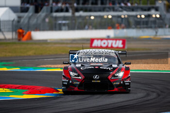 2024-06-13 - 87 LOPEZ José María (arg), KIMURA Takeshi (jpn), MASSON Esteban (fra), Akkodis ASP Team, Lexus RC F GT3 #87, LM GT3, FIA WEC, action during the Free Practice 3 of the 2024 24 Hours of Le Mans, 4th round of the 2024 FIA World Endurance Championship, on the Circuit des 24 Heures du Mans, on June 13, 2024 in Le Mans, France - 24 HEURES DU MANS 2024 - THURSDAY - FREE PRACTICE 3 - ENDURANCE - MOTORS