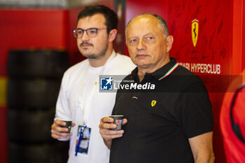 2024-06-13 - VASSEUR Frédéric (fra), Team Principal of Ferrari F1, portrait during the Free Practice 3 of the 2024 24 Hours of Le Mans, 4th round of the 2024 FIA World Endurance Championship, on the Circuit des 24 Heures du Mans, on June 13, 2024 in Le Mans, France - 24 HEURES DU MANS 2024 - THURSDAY - FREE PRACTICE 3 - ENDURANCE - MOTORS