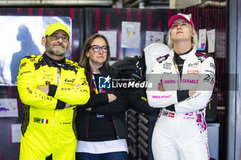 2024-06-13 - SCHIAVONI Claudio (ita), Lamborghini Huracan GT3 Evo2 #60, LM GT3, FIA WEC, GATTING Michelle (dnk), Iron Dames, Lamborghini Huracan GT3 Evo2 #85, LM GT3, FIA WEC, portrait during the Free Practice 3 of the 2024 24 Hours of Le Mans, 4th round of the 2024 FIA World Endurance Championship, on the Circuit des 24 Heures du Mans, on June 13, 2024 in Le Mans, France - 24 HEURES DU MANS 2024 - THURSDAY - FREE PRACTICE 3 - ENDURANCE - MOTORS