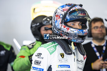 2024-06-13 - MORTARA Edoardo (ita), Lamborghini Iron Lynx, Lamborghini SC63 #63, Hypercar, FIA WEC, portrait during the Free Practice 3 of the 2024 24 Hours of Le Mans, 4th round of the 2024 FIA World Endurance Championship, on the Circuit des 24 Heures du Mans, on June 13, 2024 in Le Mans, France - 24 HEURES DU MANS 2024 - THURSDAY - FREE PRACTICE 3 - ENDURANCE - MOTORS