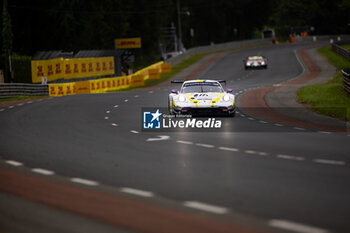 2024-06-13 - 92 MALYKHIN Aliaksandr (kna), STURM Joel (ger), BACHLER Klaus (aut), Manthey Purerxcing, Porsche 911 GT3 R #91, LM GT3, FIA WEC, action during the Free Practice 3 of the 2024 24 Hours of Le Mans, 4th round of the 2024 FIA World Endurance Championship, on the Circuit des 24 Heures du Mans, on June 13, 2024 in Le Mans, France - 24 HEURES DU MANS 2024 - THURSDAY - FREE PRACTICE 3 - ENDURANCE - MOTORS