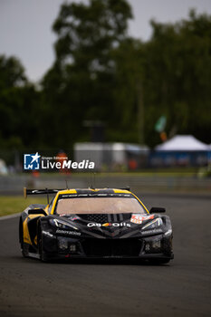 2024-06-13 - 82 JUNCADELLA Daniel (spa), BAUD Sébastien (fra), KOIZUMI Hiroshi (jpn), TF Sport, Corvette Z06 GT3.R #82, LM GT3, FIA WEC, action during the Free Practice 3 of the 2024 24 Hours of Le Mans, 4th round of the 2024 FIA World Endurance Championship, on the Circuit des 24 Heures du Mans, on June 13, 2024 in Le Mans, France - 24 HEURES DU MANS 2024 - THURSDAY - FREE PRACTICE 3 - ENDURANCE - MOTORS