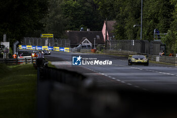 2024-06-13 - 60 SCHIAVONI Claudio (ita), CRESSONI Matteo (ita), PERERA Franck (fra), Iron Lynx, Lamborghini Huracan GT3 Evo2 #60, LM GT3, FIA WEC, action during the Free Practice 3 of the 2024 24 Hours of Le Mans, 4th round of the 2024 FIA World Endurance Championship, on the Circuit des 24 Heures du Mans, on June 13, 2024 in Le Mans, France - 24 HEURES DU MANS 2024 - THURSDAY - FREE PRACTICE 3 - ENDURANCE - MOTORS