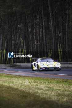 2024-06-13 - 92 MALYKHIN Aliaksandr (kna), STURM Joel (ger), BACHLER Klaus (aut), Manthey Purerxcing, Porsche 911 GT3 R #91, LM GT3, FIA WEC, action during the Free Practice 3 of the 2024 24 Hours of Le Mans, 4th round of the 2024 FIA World Endurance Championship, on the Circuit des 24 Heures du Mans, on June 13, 2024 in Le Mans, France - 24 HEURES DU MANS 2024 - THURSDAY - FREE PRACTICE 3 - ENDURANCE - MOTORS