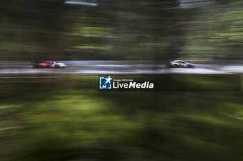 2024-06-13 - 05 CAMPBELL Matt (aus), CHRISTENSEN Michael (dnk), MAKOWIECKI Frédéric (fra), Porsche Penske Motorsport, Porsche 963 #05, Hypercar, FIA WEC, 46 MARTIN Maxime (bel), ROSSI Valentino (ita), AL HARTHY Ahmad (omn), Team WRT, BMW M4 GT3 #46, LM GT3 #44, FIA WEC, action during the Free Practice 3 of the 2024 24 Hours of Le Mans, 4th round of the 2024 FIA World Endurance Championship, on the Circuit des 24 Heures du Mans, on June 13, 2024 in Le Mans, France - 24 HEURES DU MANS 2024 - THURSDAY - FREE PRACTICE 3 - ENDURANCE - MOTORS