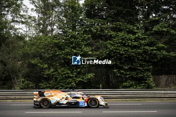 2024-06-13 - 33 MATTSCHULL Alexander (ger), BINDER René (aut), HORR Laurents (ger), DKR Engineering, Oreca 07 - Gibson #33, LMP2 PRO/AM, action during the Free Practice 3 of the 2024 24 Hours of Le Mans, 4th round of the 2024 FIA World Endurance Championship, on the Circuit des 24 Heures du Mans, on June 13, 2024 in Le Mans, France - 24 HEURES DU MANS 2024 - THURSDAY - FREE PRACTICE 3 - ENDURANCE - MOTORS