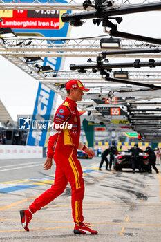 2024-06-13 - NIELSEN Nicklas (dnk), Ferrari AF Corse, Ferrari 499P #50, Hypercar, FIA WEC, portrait, during the Free Practice 3 of the 2024 24 Hours of Le Mans, 4th round of the 2024 FIA World Endurance Championship, on the Circuit des 24 Heures du Mans, on June 13, 2024 in Le Mans, France - 24 HEURES DU MANS 2024 - THURSDAY - FREE PRACTICE 3 - ENDURANCE - MOTORS