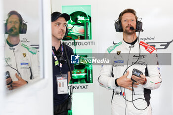 2024-06-13 - GROSJEAN Romain (fra), Lamborghini Iron Lynx, Lamborghini SC63 #19, Hypercar, portrait, during the Free Practice 3 of the 2024 24 Hours of Le Mans, 4th round of the 2024 FIA World Endurance Championship, on the Circuit des 24 Heures du Mans, on June 13, 2024 in Le Mans, France - 24 HEURES DU MANS 2024 - THURSDAY - FREE PRACTICE 3 - ENDURANCE - MOTORS