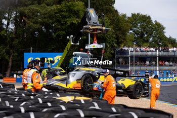 2024-06-13 - Marshalls 65 SALES Rodrigo (usa), BECHE Mathias (swi), HUFFAKER Scott (usa), Panis Racing, Oreca 07 - Gibson #65, LMP2 PRO/AM, during the Free Practice 3 of the 2024 24 Hours of Le Mans, 4th round of the 2024 FIA World Endurance Championship, on the Circuit des 24 Heures du Mans, on June 13, 2024 in Le Mans, France - 24 HEURES DU MANS 2024 - THURSDAY - FREE PRACTICE 3 - ENDURANCE - MOTORS