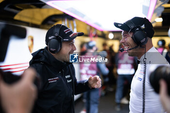 2024-06-13 - VANTHOOR Laurens (bel), Porsche Penske Motorsport, Porsche 963 #06, Hypercar, FIA WEC, LOTTERER André (ger), Porsche Penske Motorsport, Porsche 963 #06, Hypercar, FIA WEC, portrait, HyperPole celebration during the Hyperpole of the 2024 24 Hours of Le Mans, 4th round of the 2024 FIA World Endurance Championship, on the Circuit des 24 Heures du Mans, on June 13, 2024 in Le Mans, France - 24 HEURES DU MANS 2024 - THURSDAY - HYPERPOLE - ENDURANCE - MOTORS