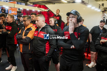 2024-06-13 - 70 IRIBE Brendan (usa), MILLROY Ollie (gar), SCHANDORFF Frederik (dnk), Inception Racing, McLaren 720S LMGT3 Evo, LM GT3, celebrating during the Hyperpole of the 2024 24 Hours of Le Mans, 4th round of the 2024 FIA World Endurance Championship, on the Circuit des 24 Heures du Mans, on June 13, 2024 in Le Mans, France - 24 HEURES DU MANS 2024 - THURSDAY - HYPERPOLE - ENDURANCE - MOTORS