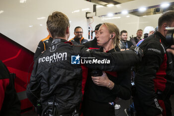 2024-06-13 - 70 IRIBE Brendan (usa), MILLROY Ollie (gar), SCHANDORFF Frederik (dnk), Inception Racing, McLaren 720S LMGT3 Evo, LM GT3, celebrating during the Hyperpole of the 2024 24 Hours of Le Mans, 4th round of the 2024 FIA World Endurance Championship, on the Circuit des 24 Heures du Mans, on June 13, 2024 in Le Mans, France - 24 HEURES DU MANS 2024 - THURSDAY - HYPERPOLE - ENDURANCE - MOTORS